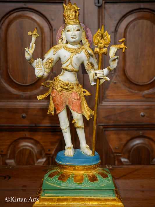 Brass Lord Shiva as Pashupatinath 21"