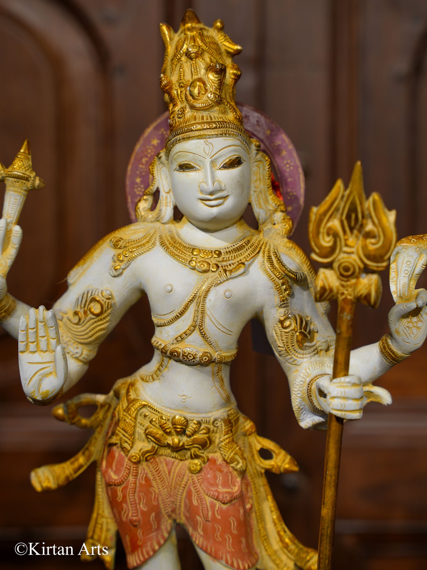 Brass Lord Shiva as Pashupatinath 21"