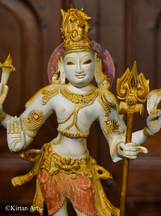 Brass Lord Shiva as Pashupatinath 21"