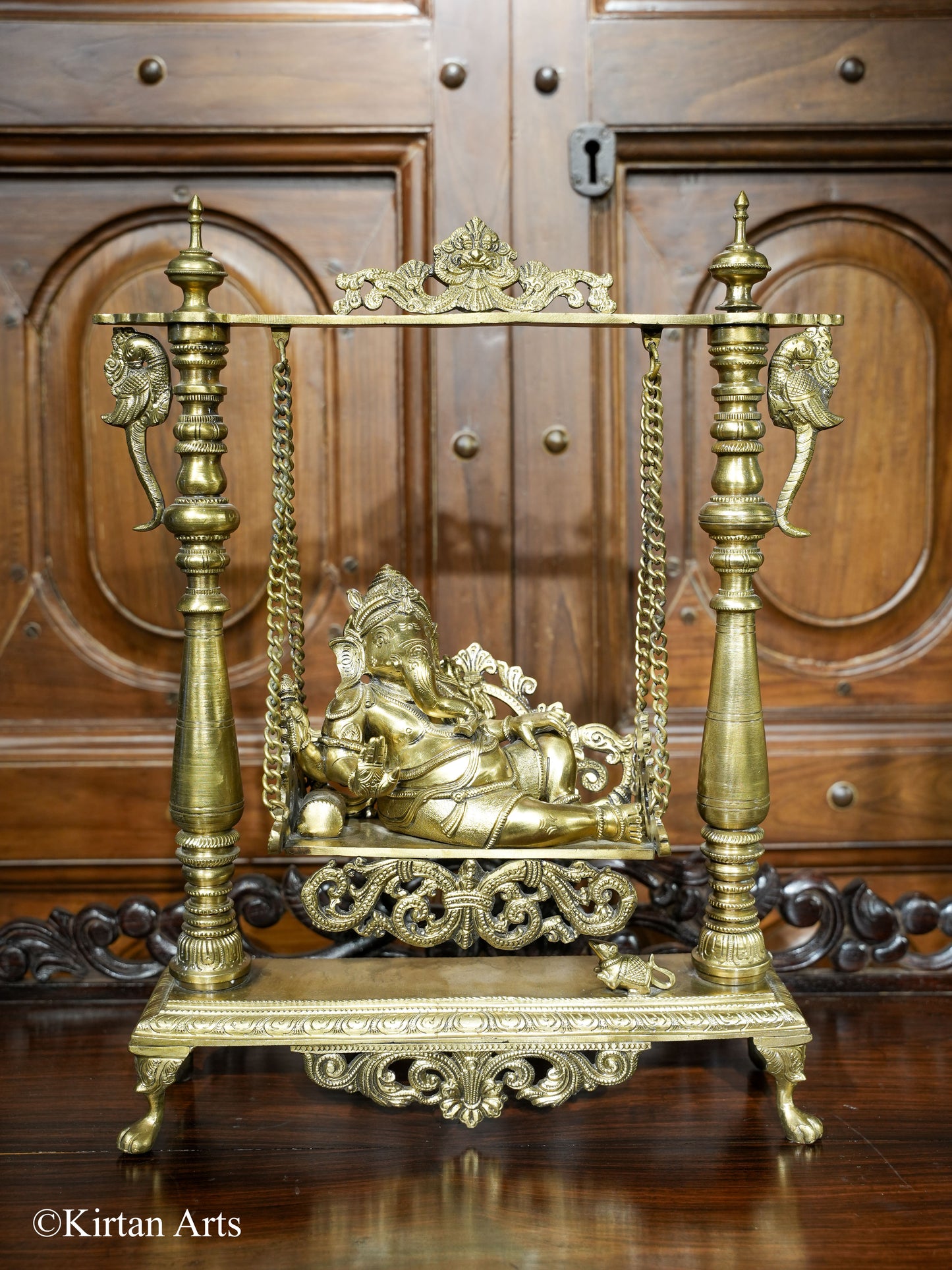 Bronze Lord Ganesha Jhula 19"
