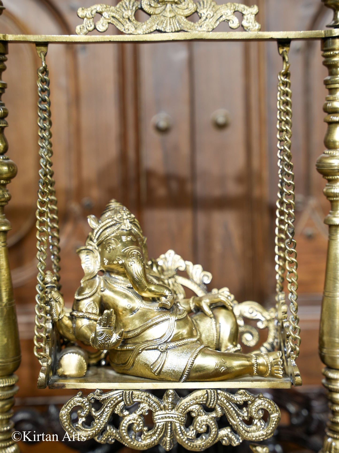 Bronze Lord Ganesha Jhula 19"