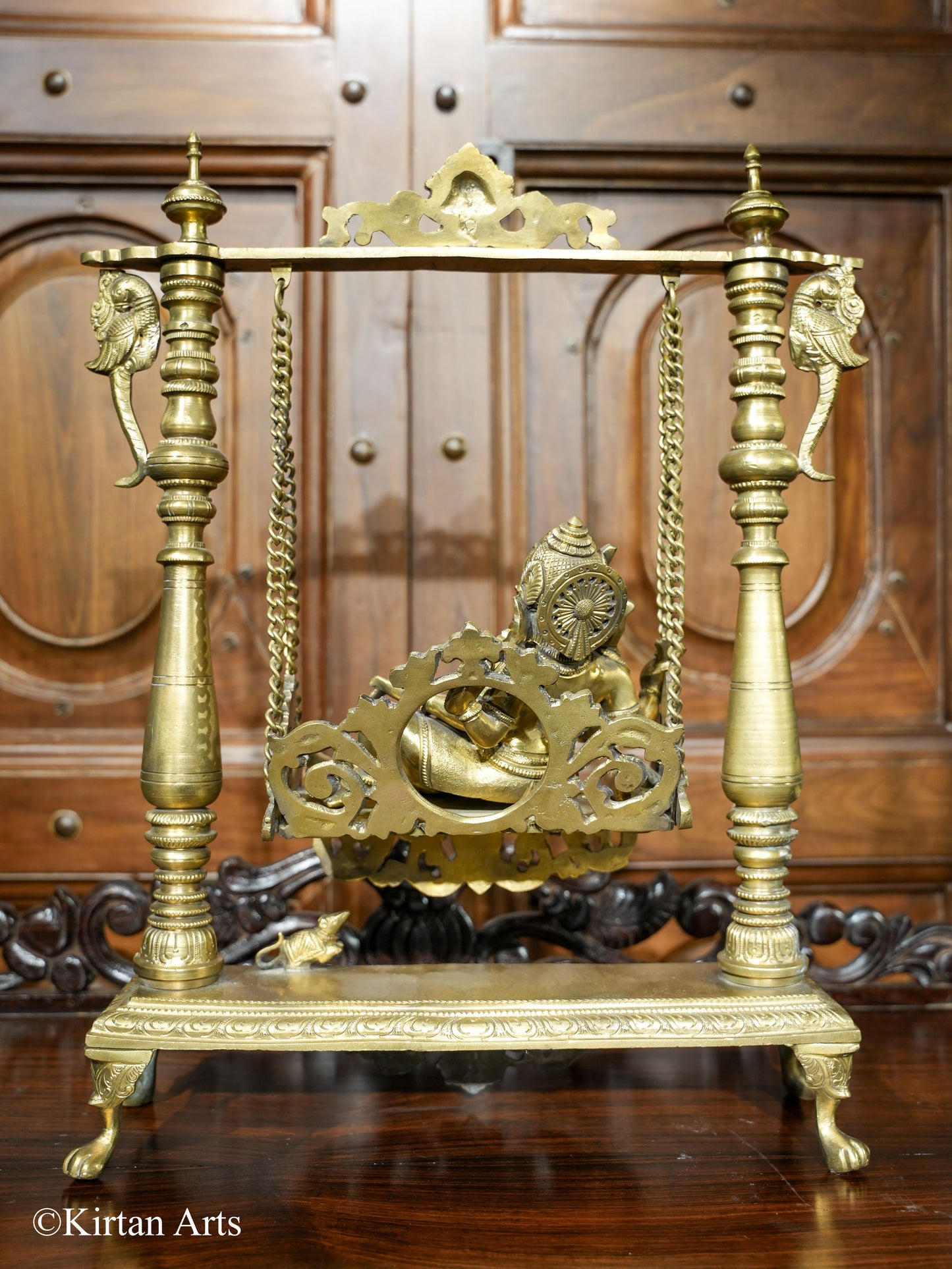 Bronze Lord Ganesha Jhula 19"