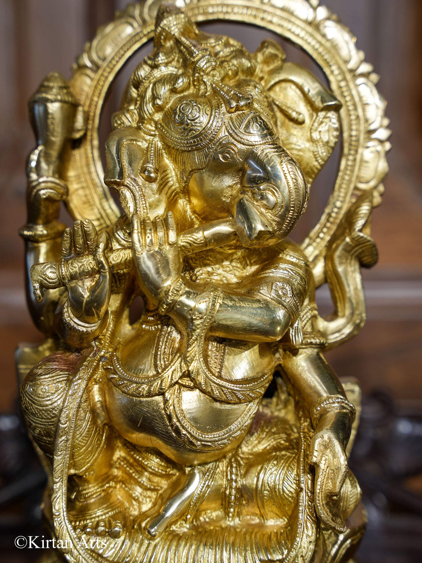 Brass Musical Lord Ganesha 13"