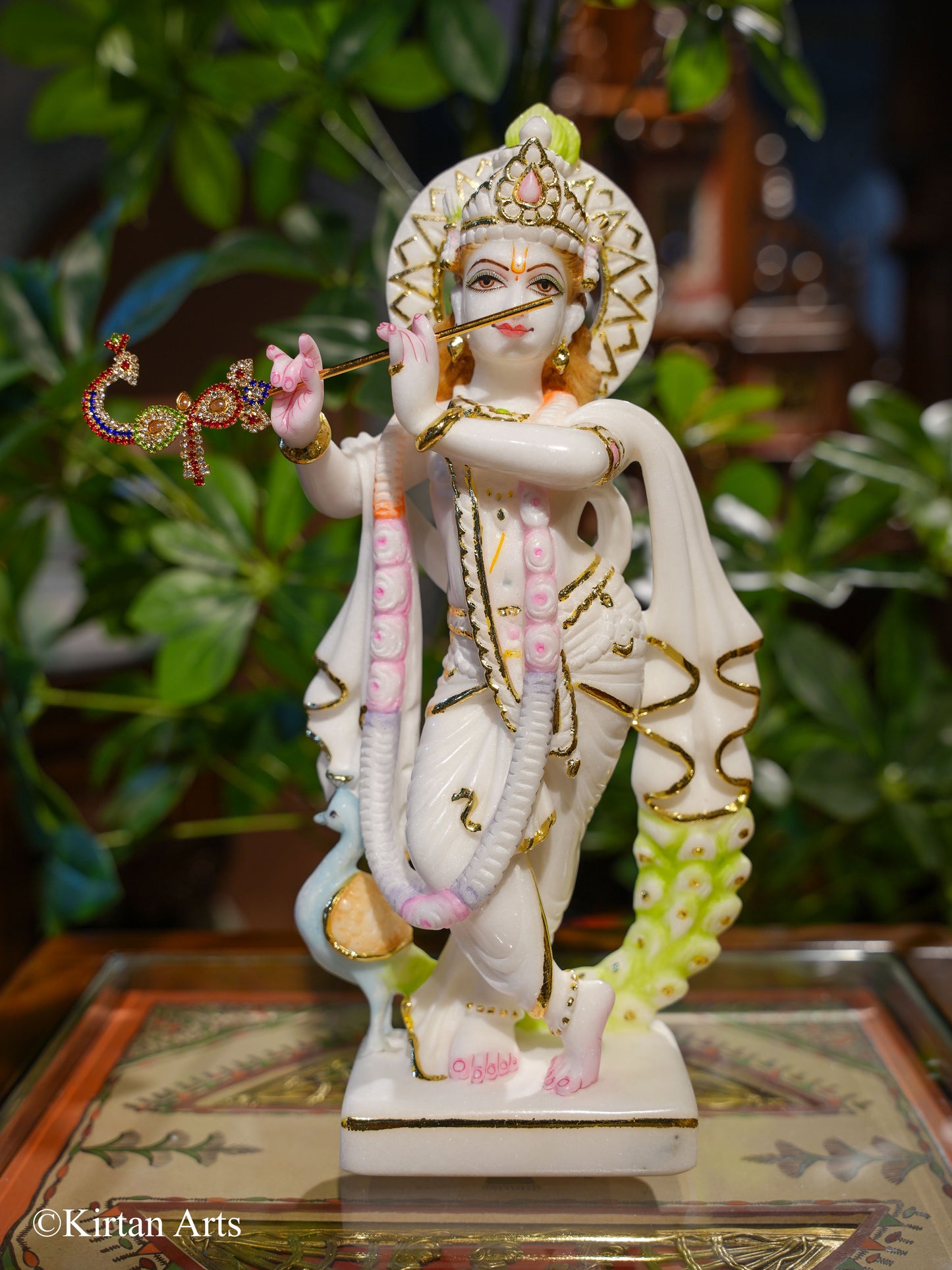 Marble RadhaKrishna 12"