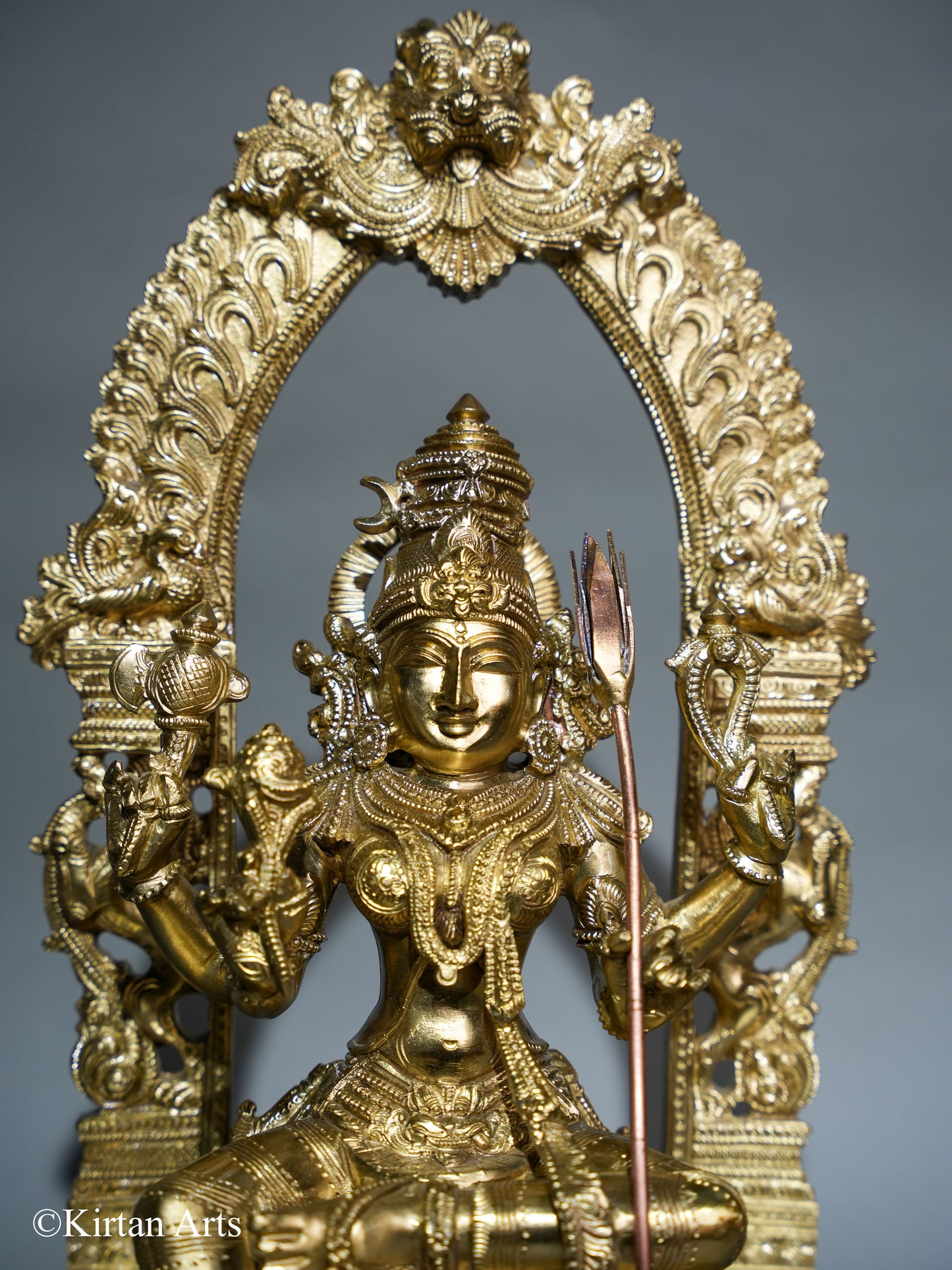 Bronze Lalitha Devi Sculpture 17"