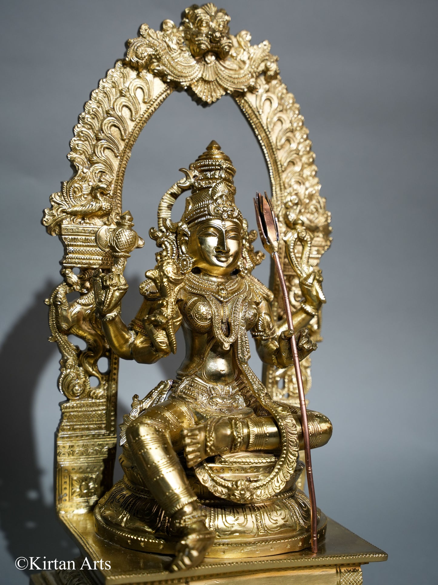 Bronze Lalitha Devi Sculpture 17"