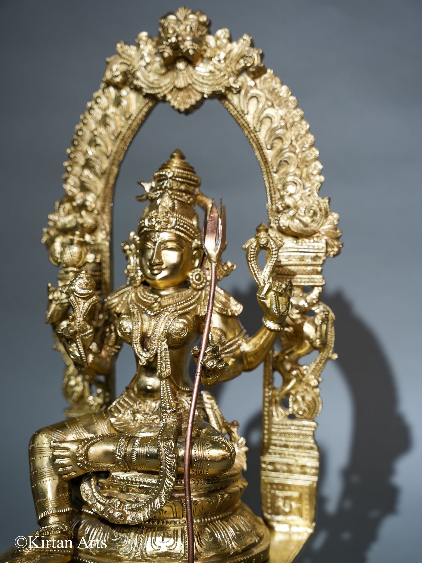Bronze Lalitha Devi Sculpture 17"
