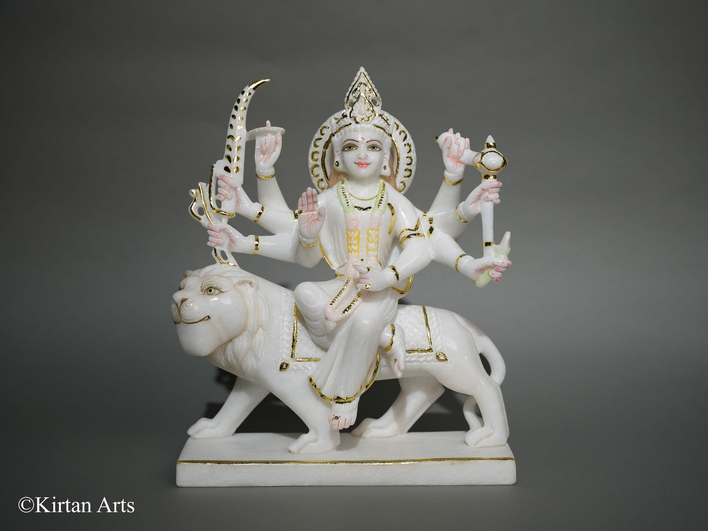 Marble Durga Maa 12"