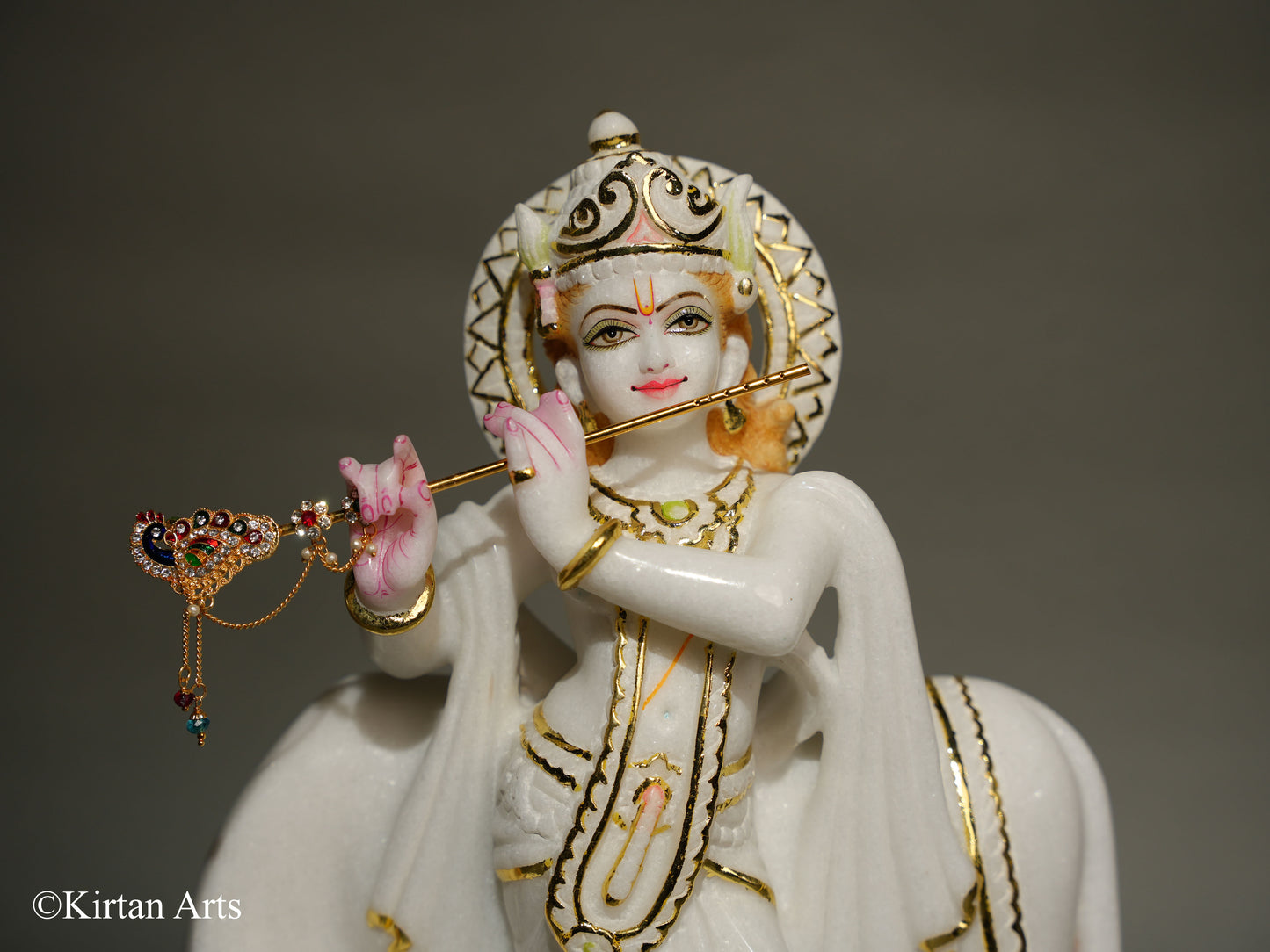 Marble Cow Krishna 14.5"