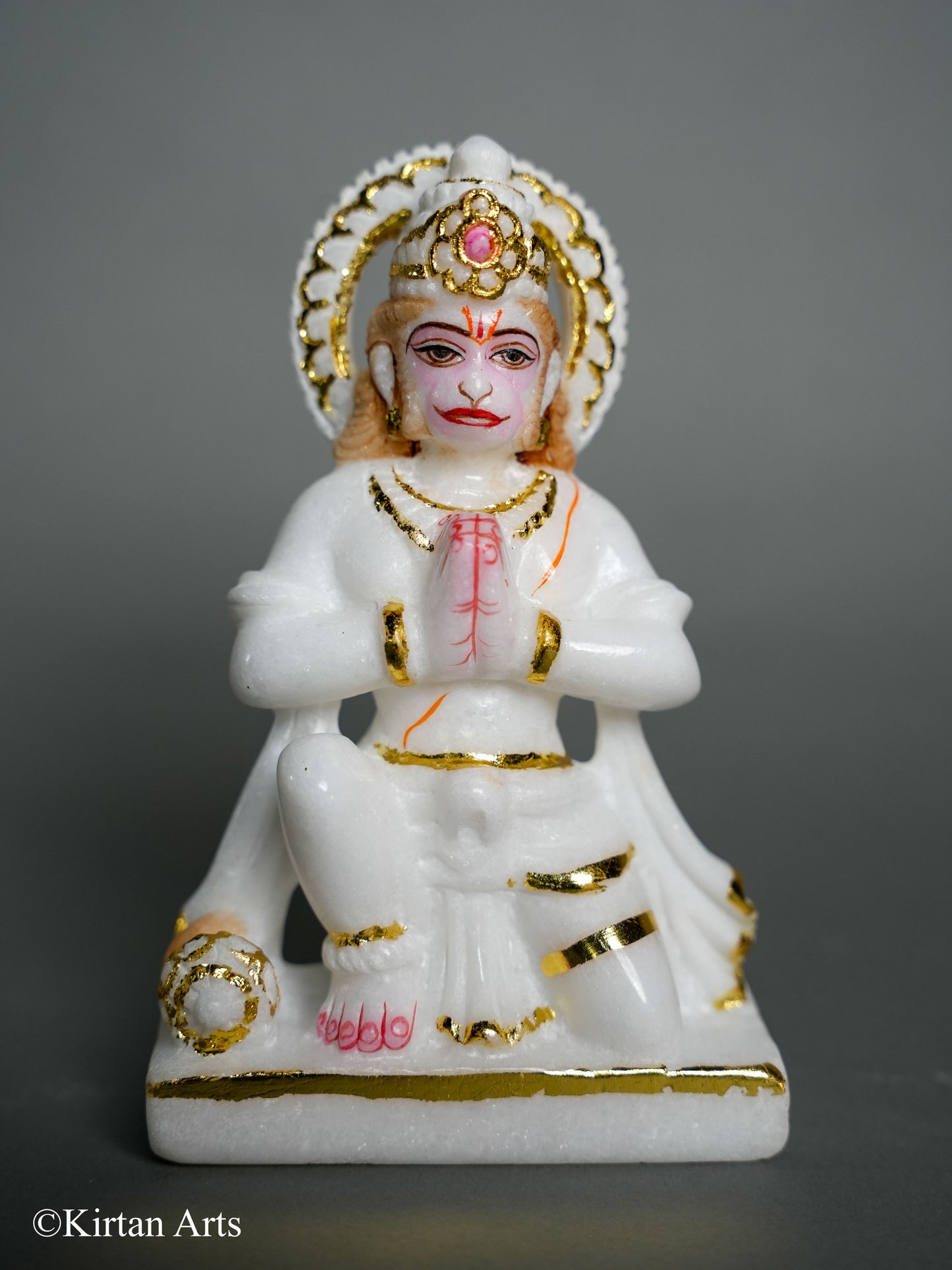 Marble Ram Darbar Set 18" (4Pc Set)