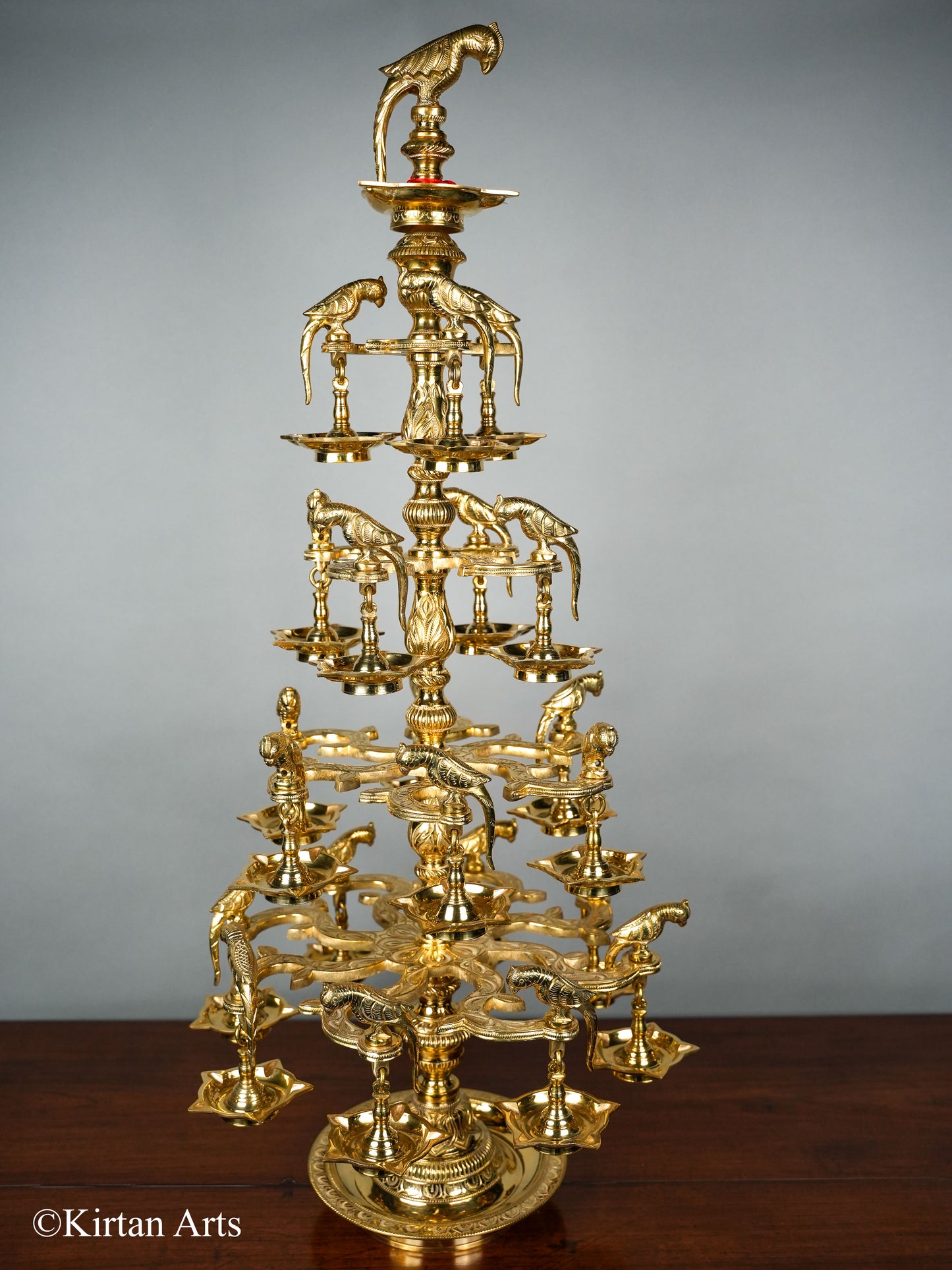 Bronze Ashtothara (108 Wick) Lamp 36"