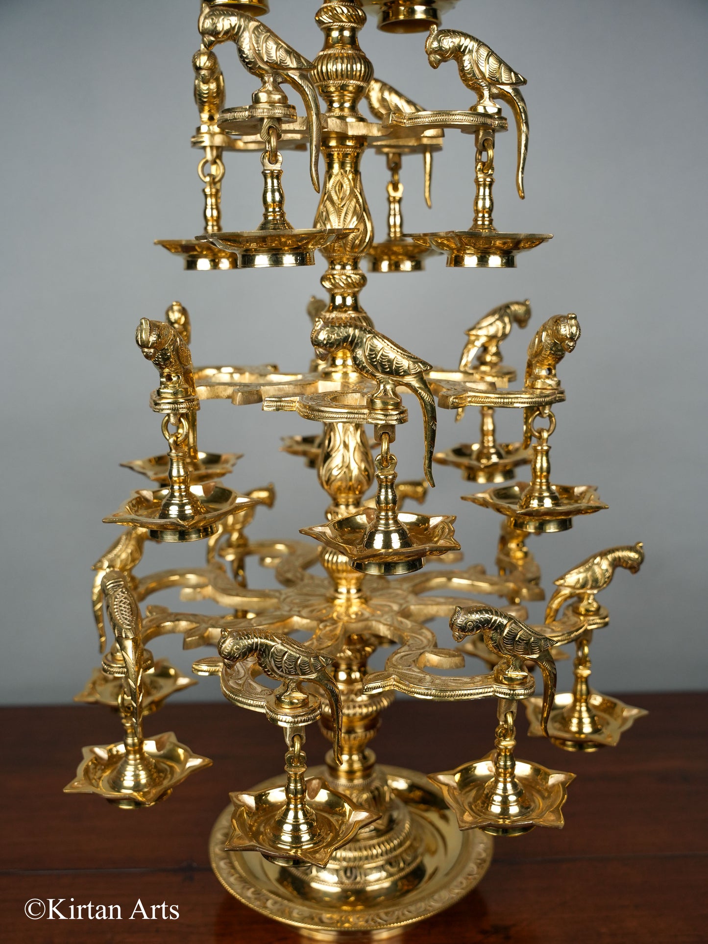 Bronze Ashtothara (108 Wick) Lamp 36"