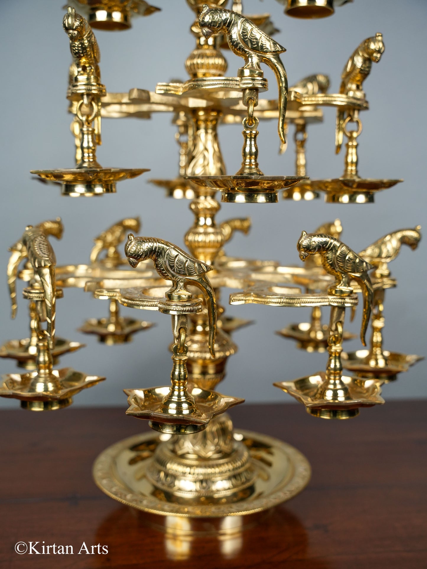 Bronze Ashtothara (108 Wick) Lamp 36"