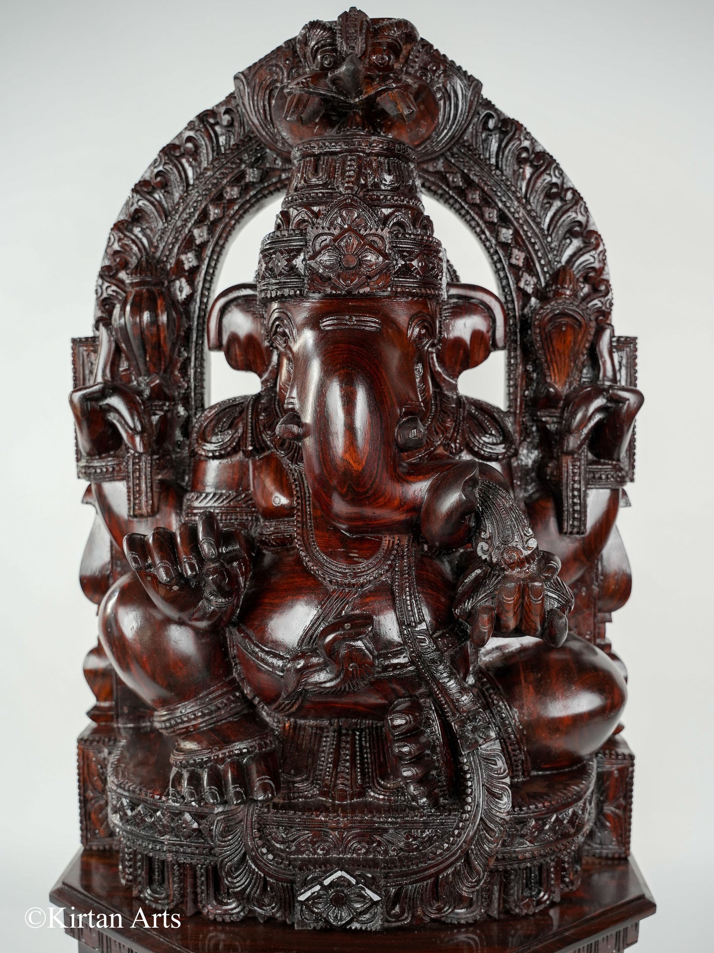 Lord Ganesha in Rosewood 34"