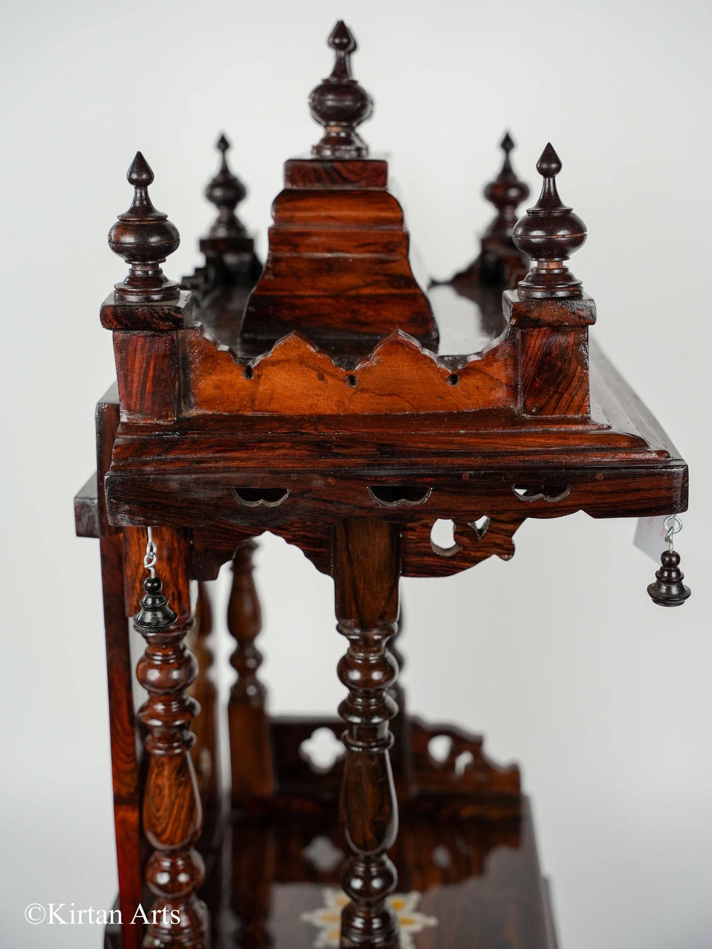 Rosewood Mandir 30" Inlay/Carved
