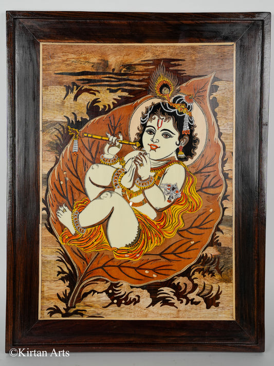 Rosewood Lord Krishna Frame 24"