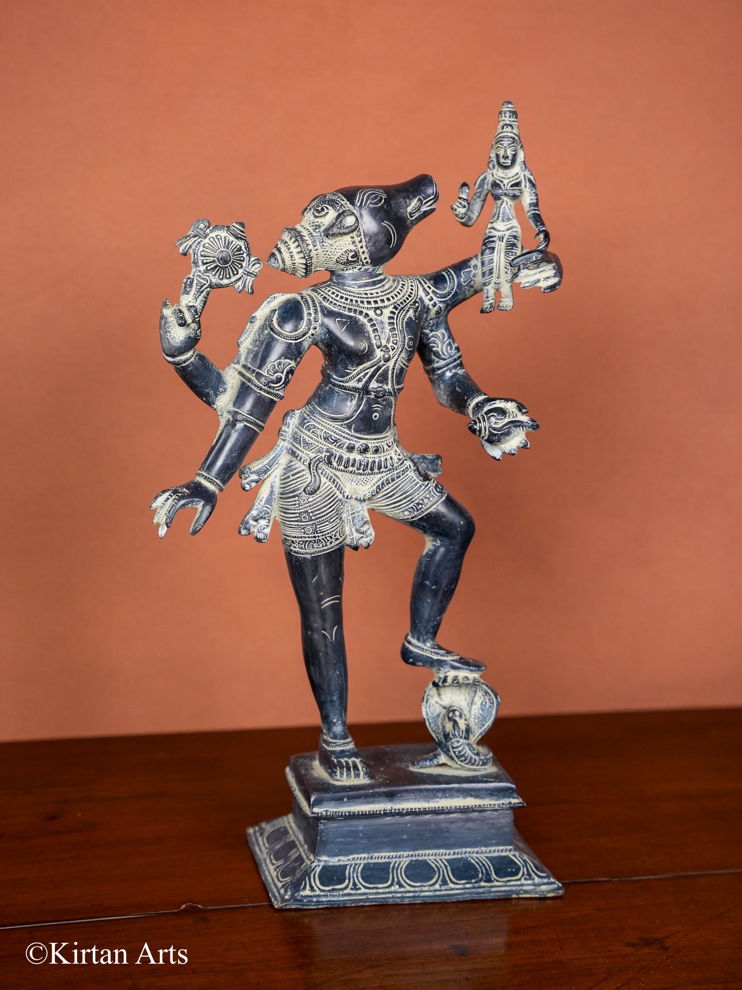 Brass Varaha Lakshmi Stone Finish 18"