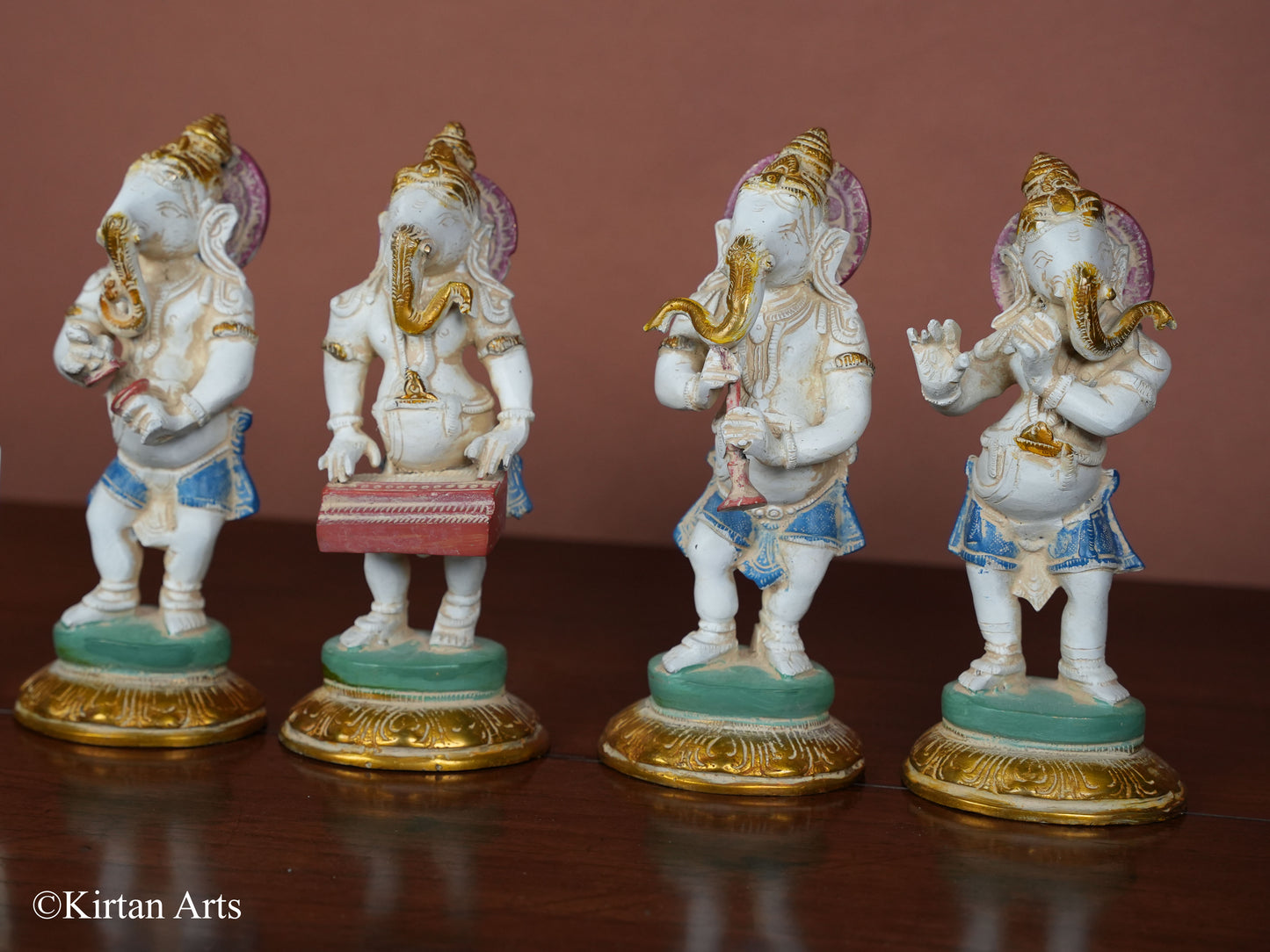 Brass Musical Ganesha Set (5 Pc)