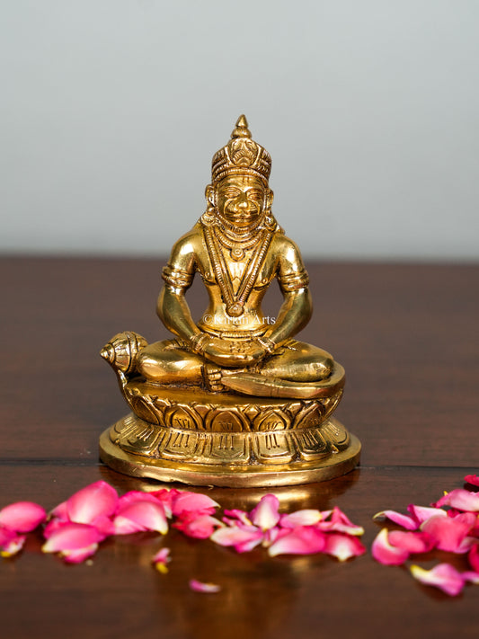 Brass Lord Hanuman 4.5"
