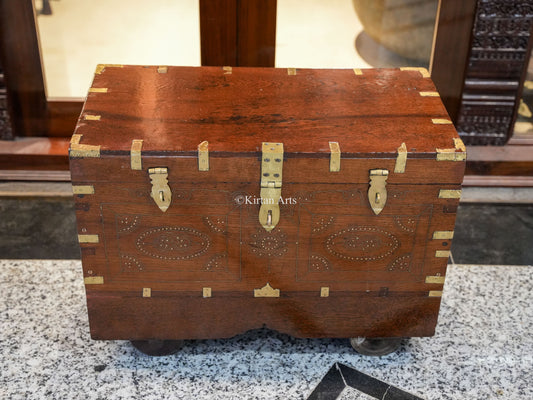 Vintage Rangoon Box | Dowry Chest 27"