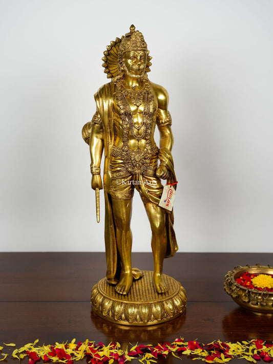 Brass Lord Hanuman | Bahubali | 24" |