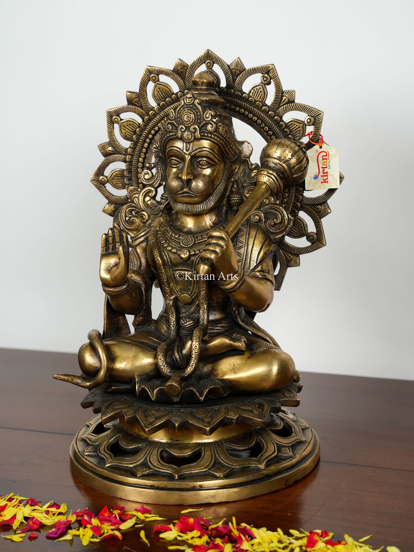 Brass Lord Hanuman | 17" | Antique Finish
