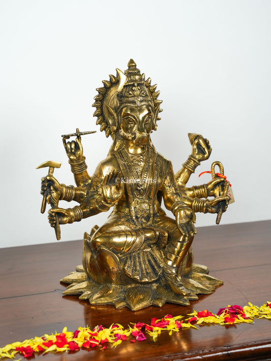 Brass Varahi Amman Idol | 16" | Antique Gold Finish