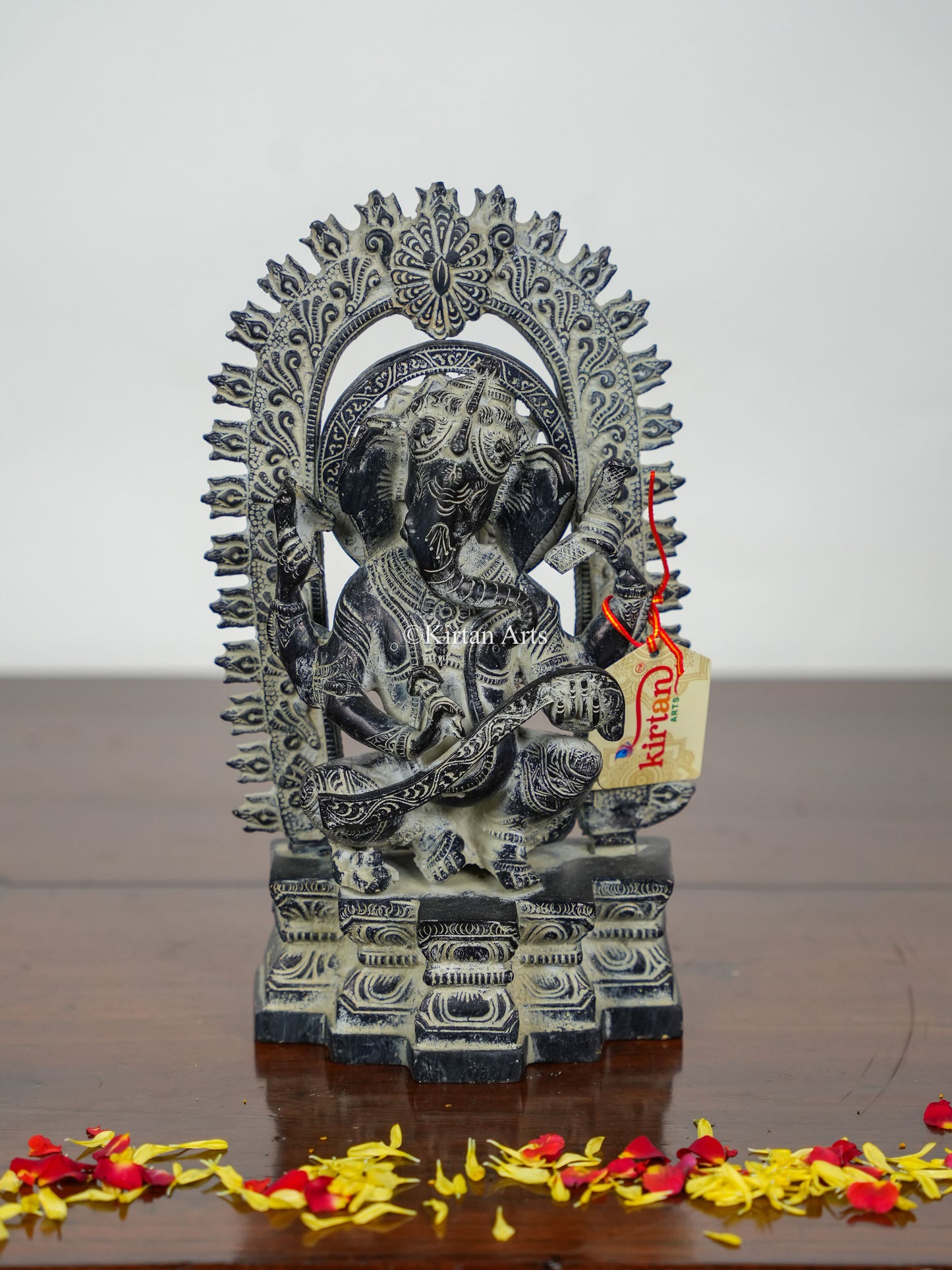 Brass Ganesha | 10" | Stone Finish