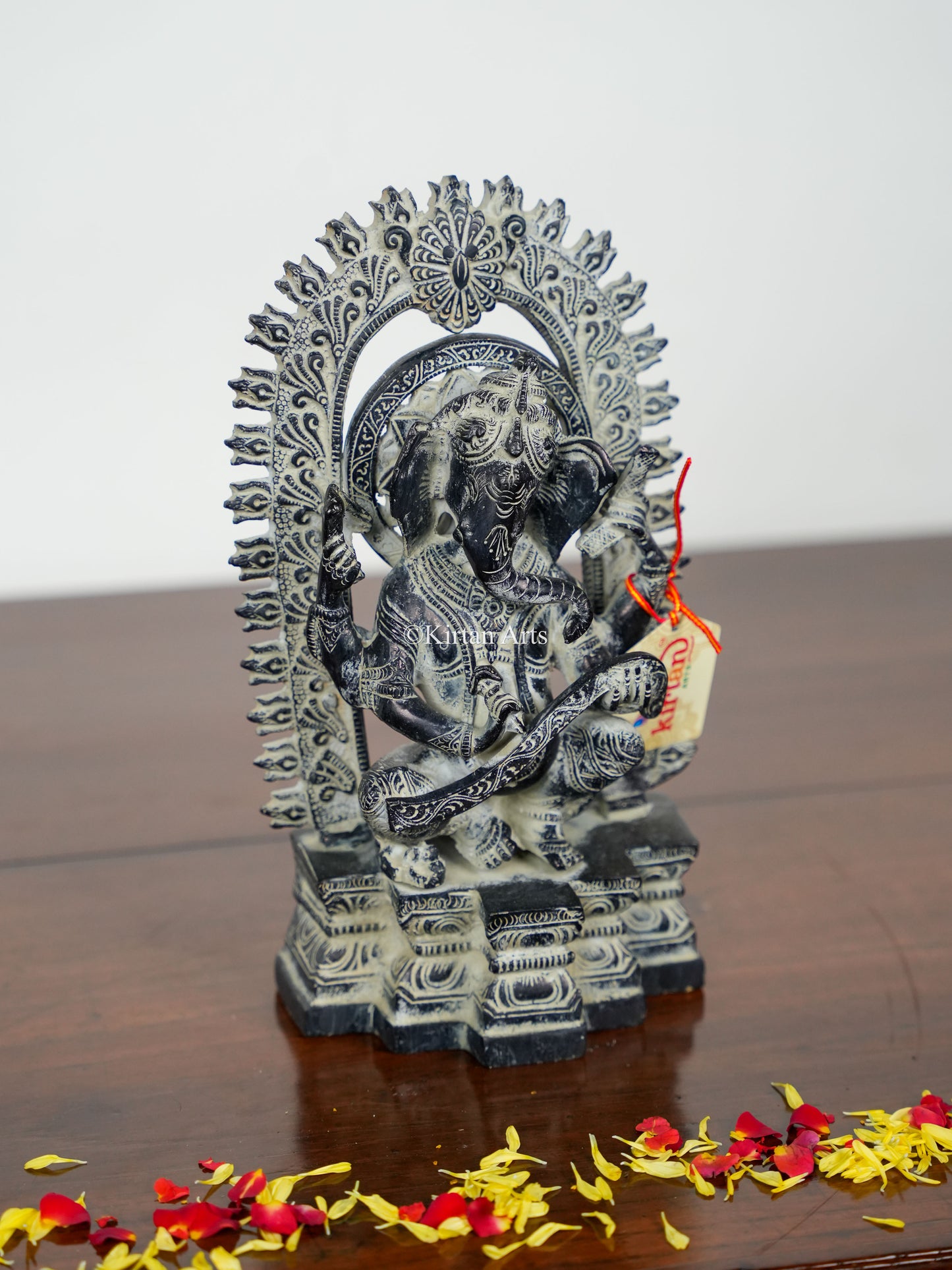 Brass Ganesha | 10" | Stone Finish