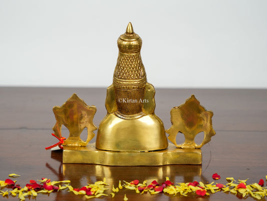 Brass Balaji Bust | 8" | Gold Finish