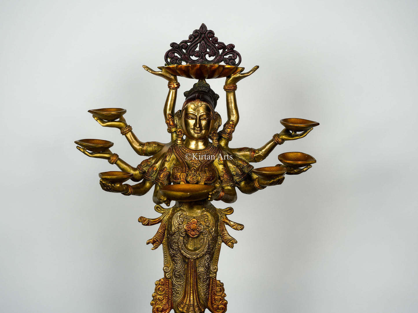 Brass Deep Lakshmi | Large | 27" | 3 Tone Finish