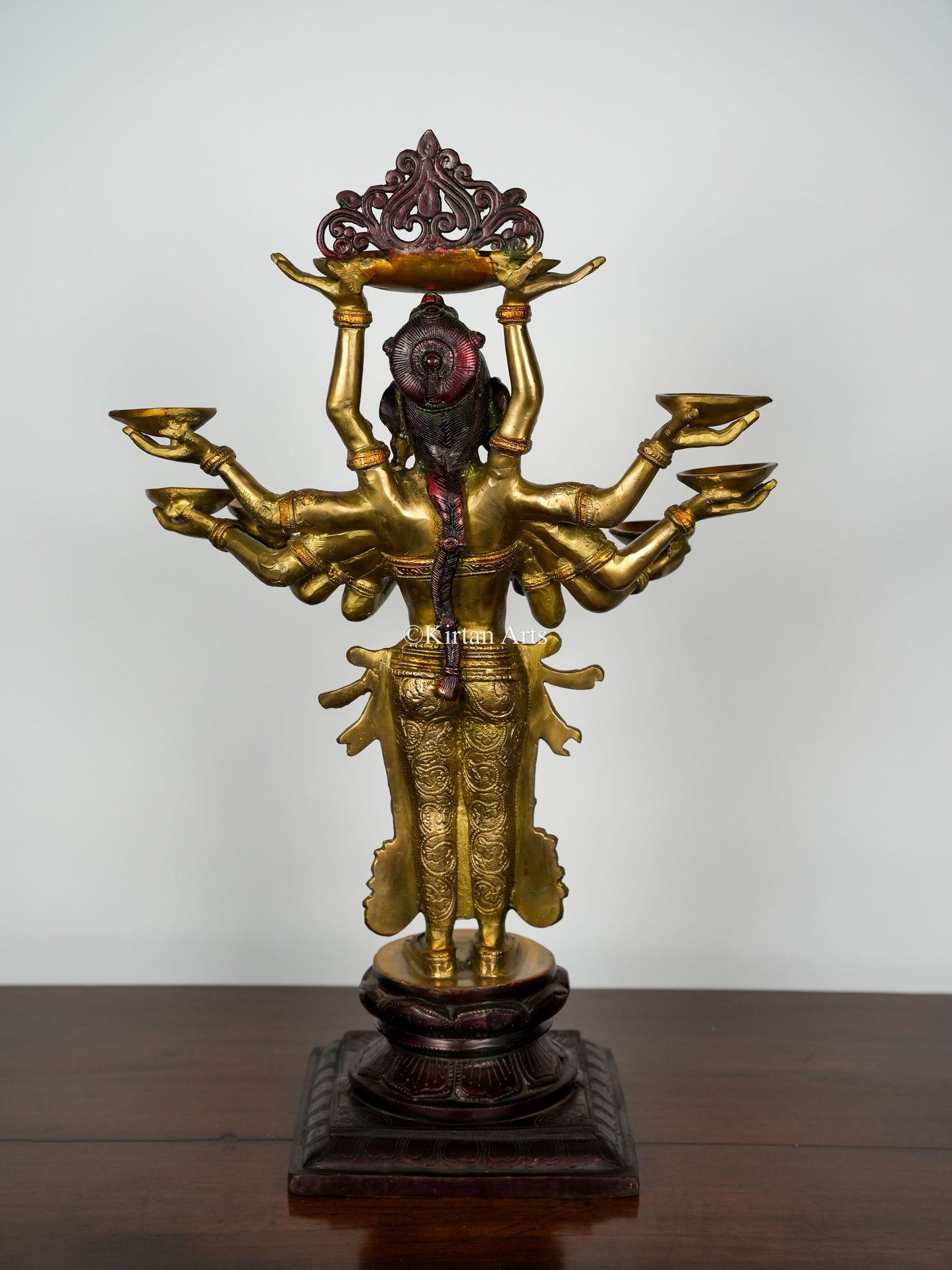 Brass Deep Lakshmi | Large | 27" | 3 Tone Finish