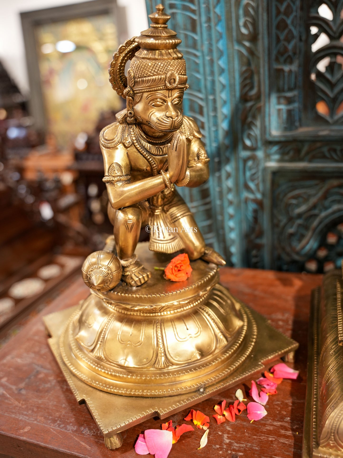 Bronze Ram Darbar | Hoysala Sculpture | 4Pc Set | 34"