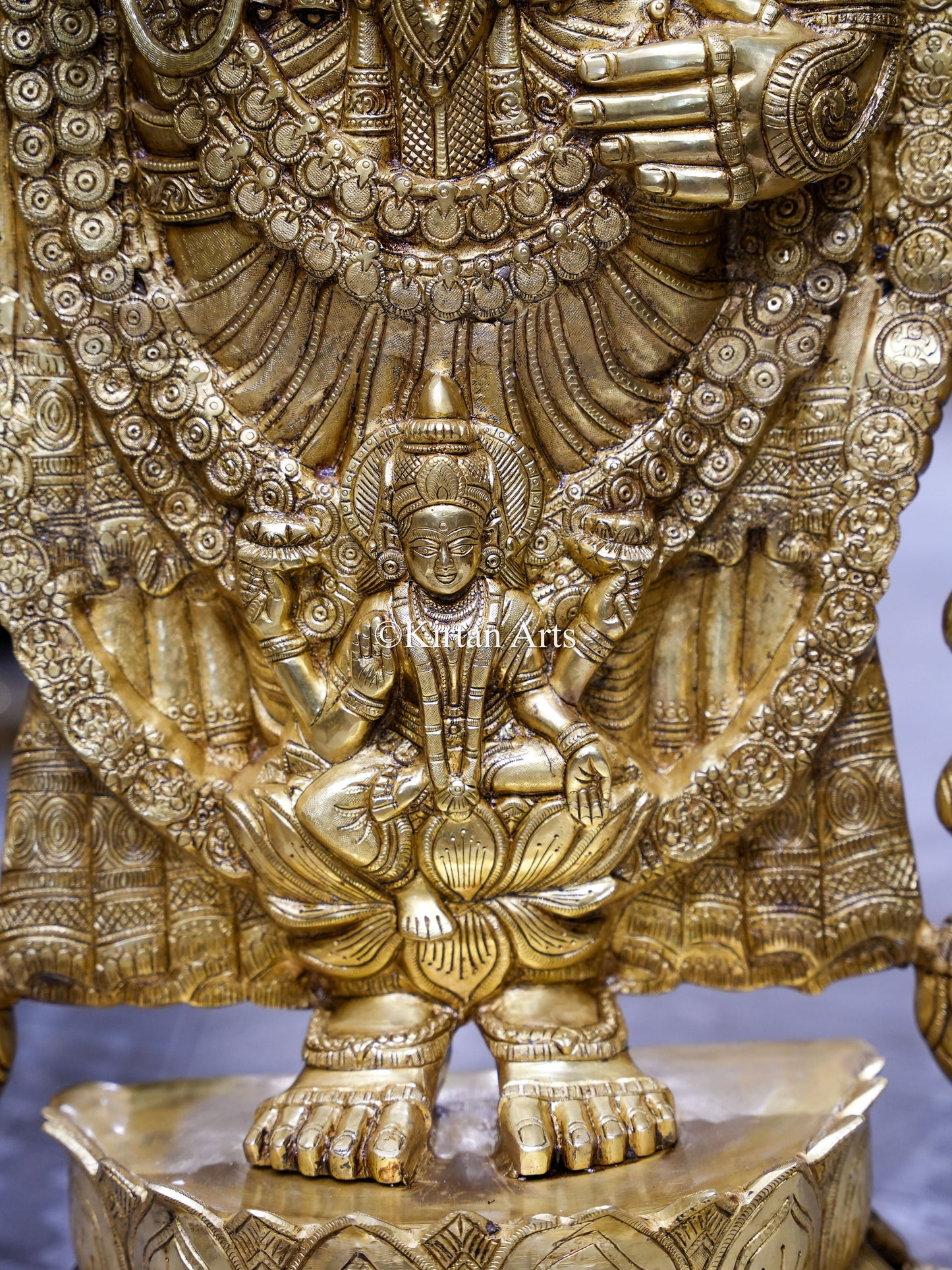 57" Large Brass Lord Tirupati Balaji Idol with Chatra | Fine Brass | 56 kg | Venkateswara Swamy