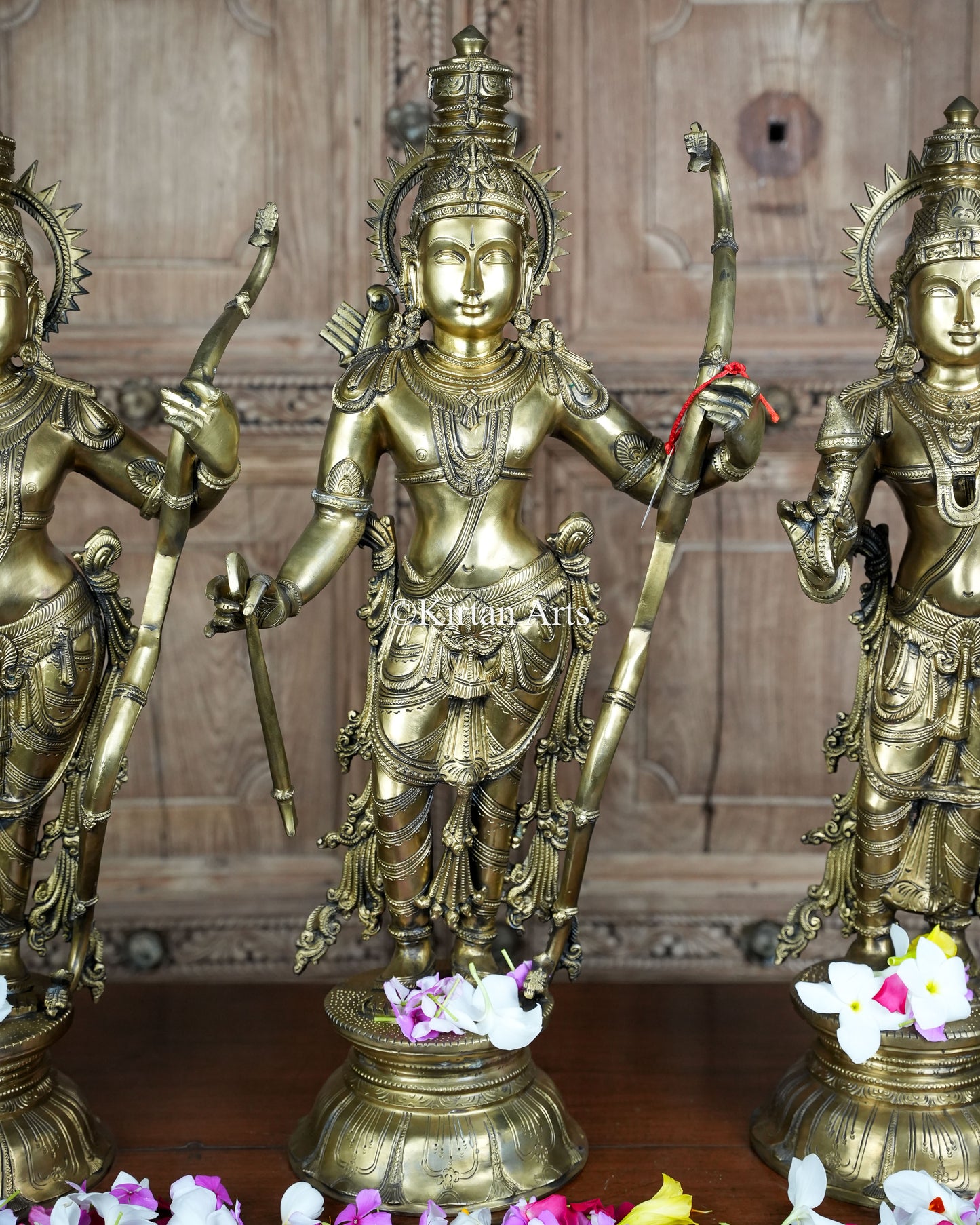 Bronze Ram Darbar Set | Hoysala Style | 29" 85kg | Handmade