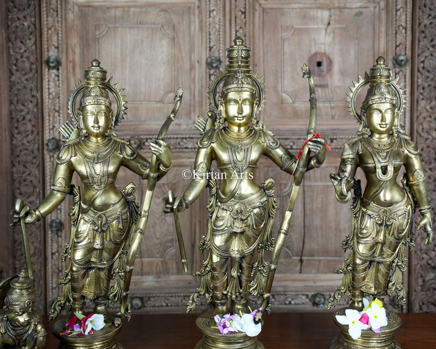 Bronze Ram Darbar Set | Hoysala Style | 29" 85kg | Handmade