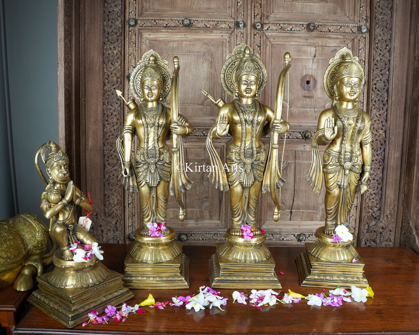 Brass Ram Darbar 4Pc Set | 31" | 62Kg Set