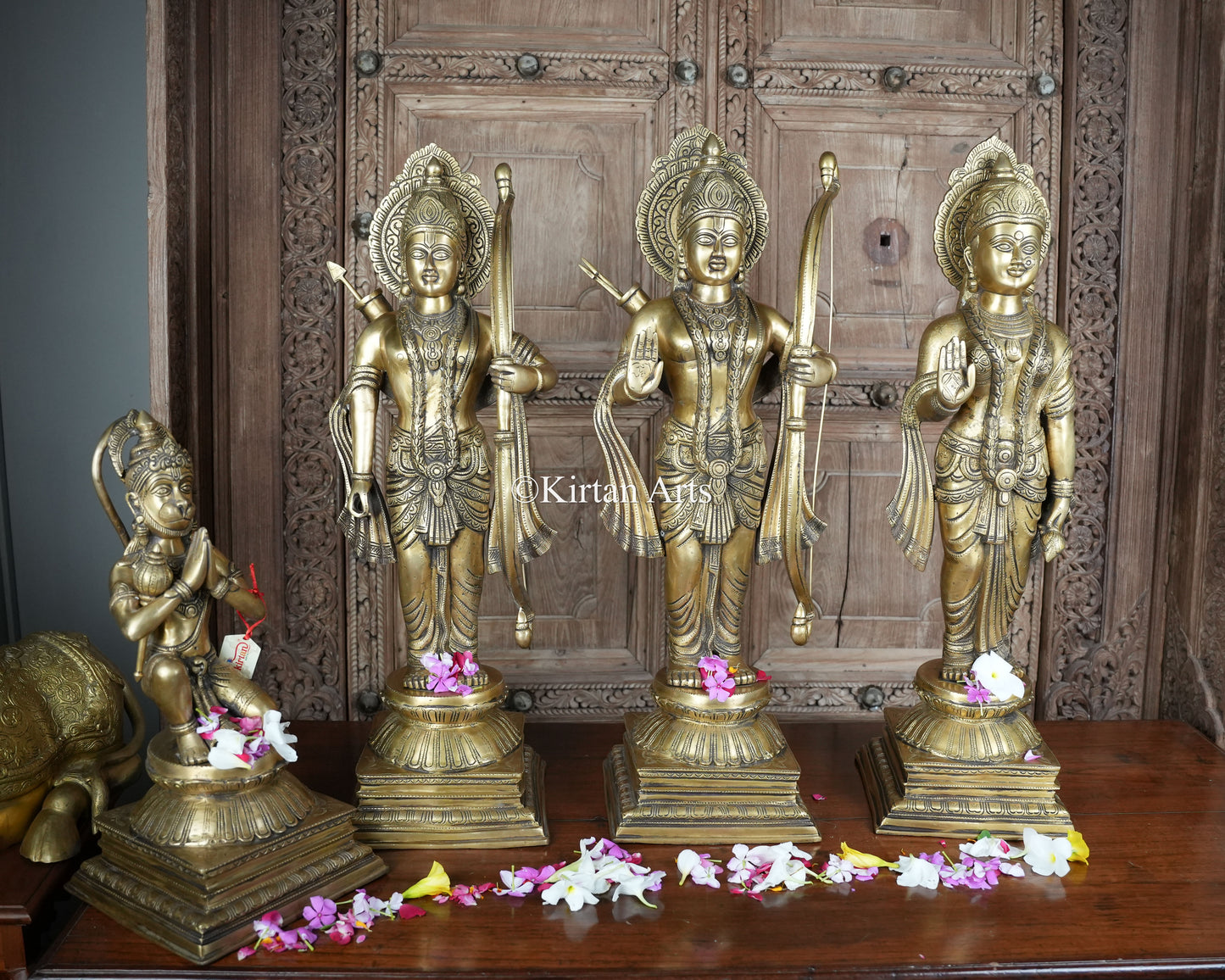 Brass Ram Darbar 4Pc Set | 31" | 62Kg Set