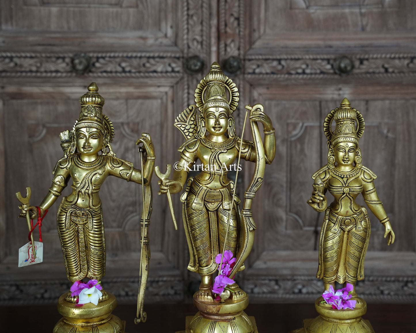 Brass RamDarbar 4Pc Set | 18.5" | 22.5Kg