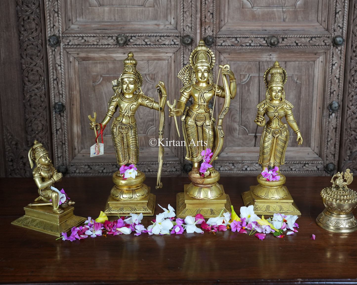 Brass RamDarbar 4Pc Set | 18.5" | 22.5Kg