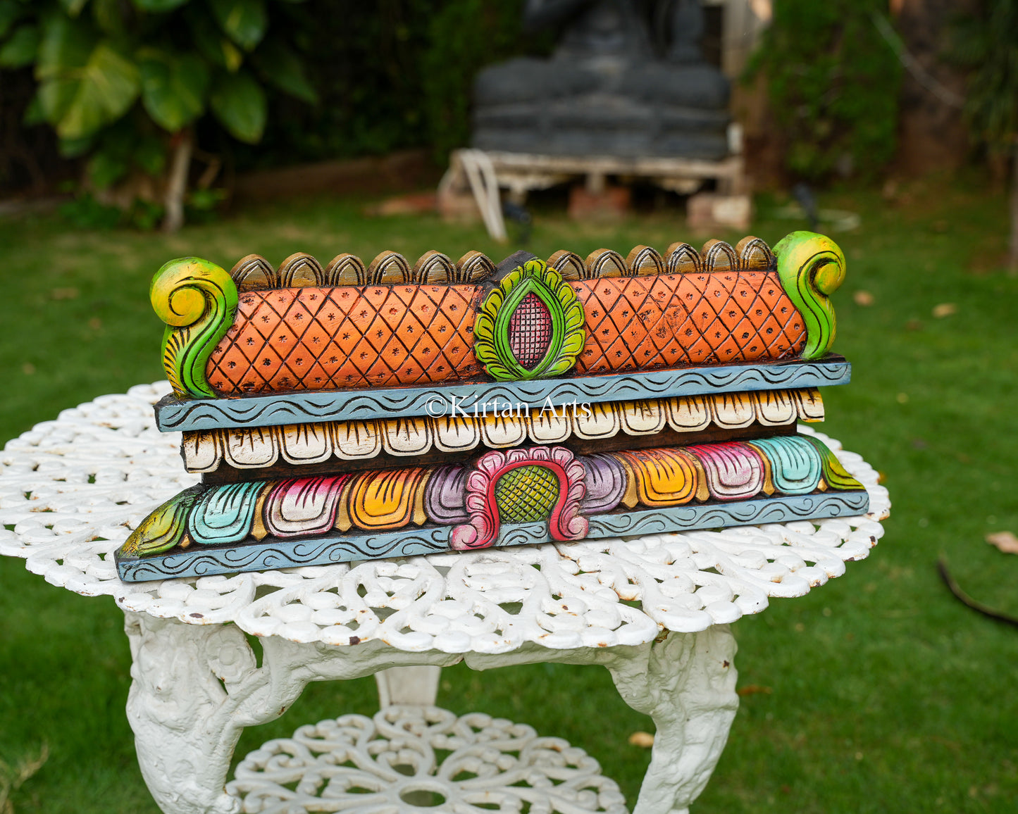 Hand-Carved Temple Gopuram Panel | 24" |