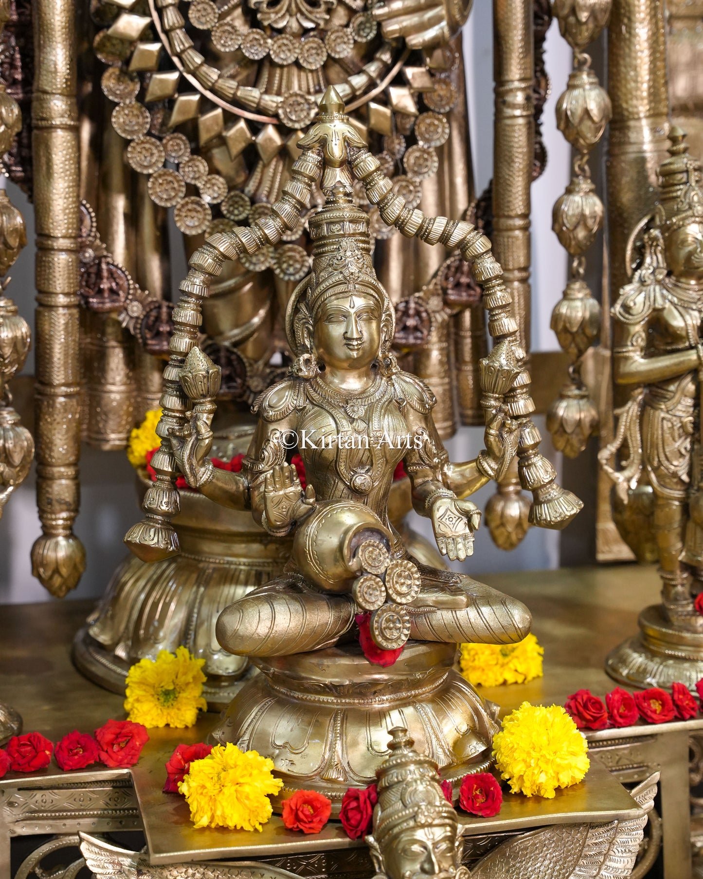 Grand Bronze Tirupati Balaji Venkateswara Sculpture with Prabhavali | 72" | 355kg