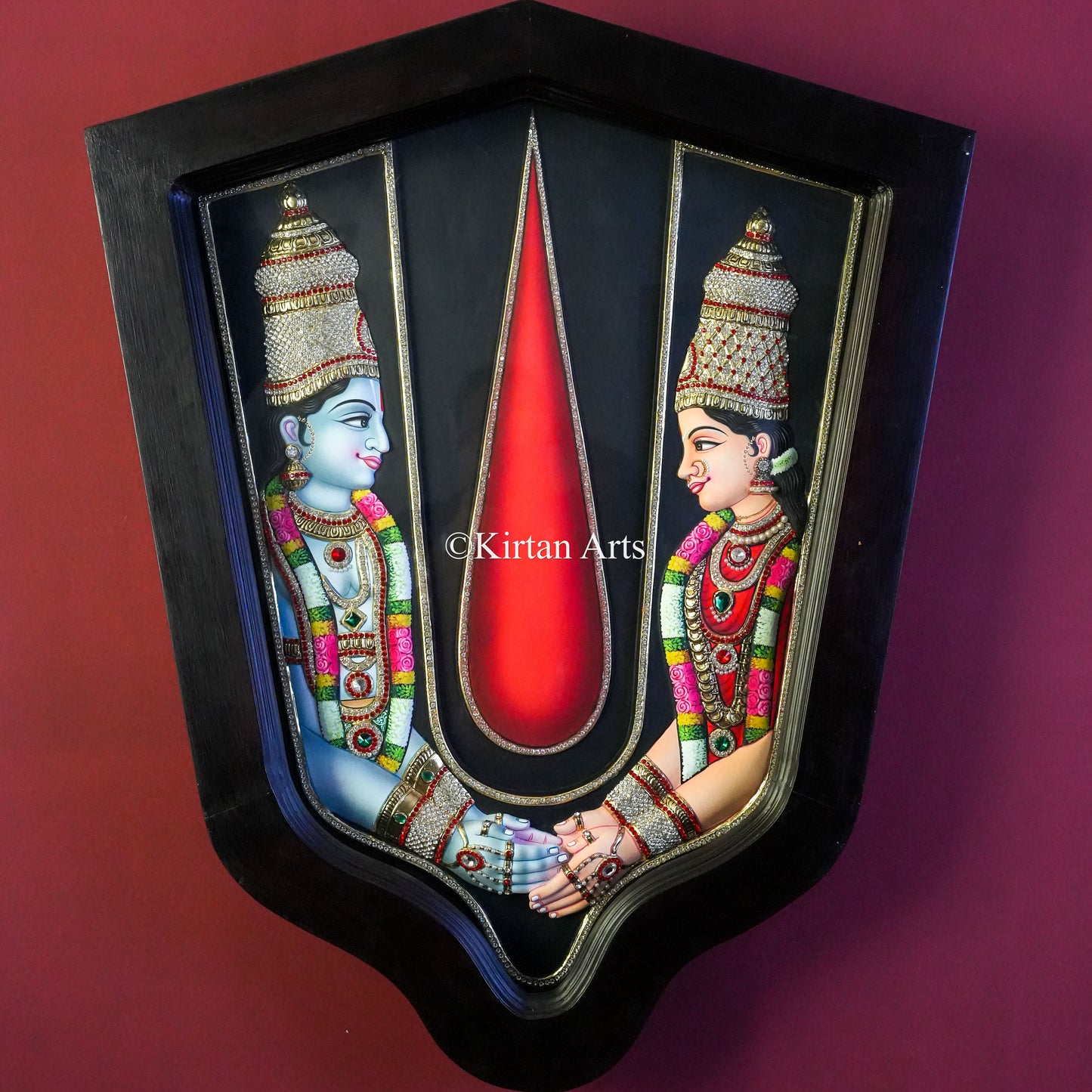 Srinivasa Kalyanam Tanjore Painting | Unqiue Representation | 35"