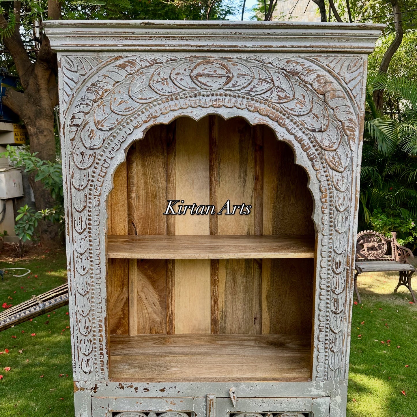 Rustic Display Cabinet | Distress Finish