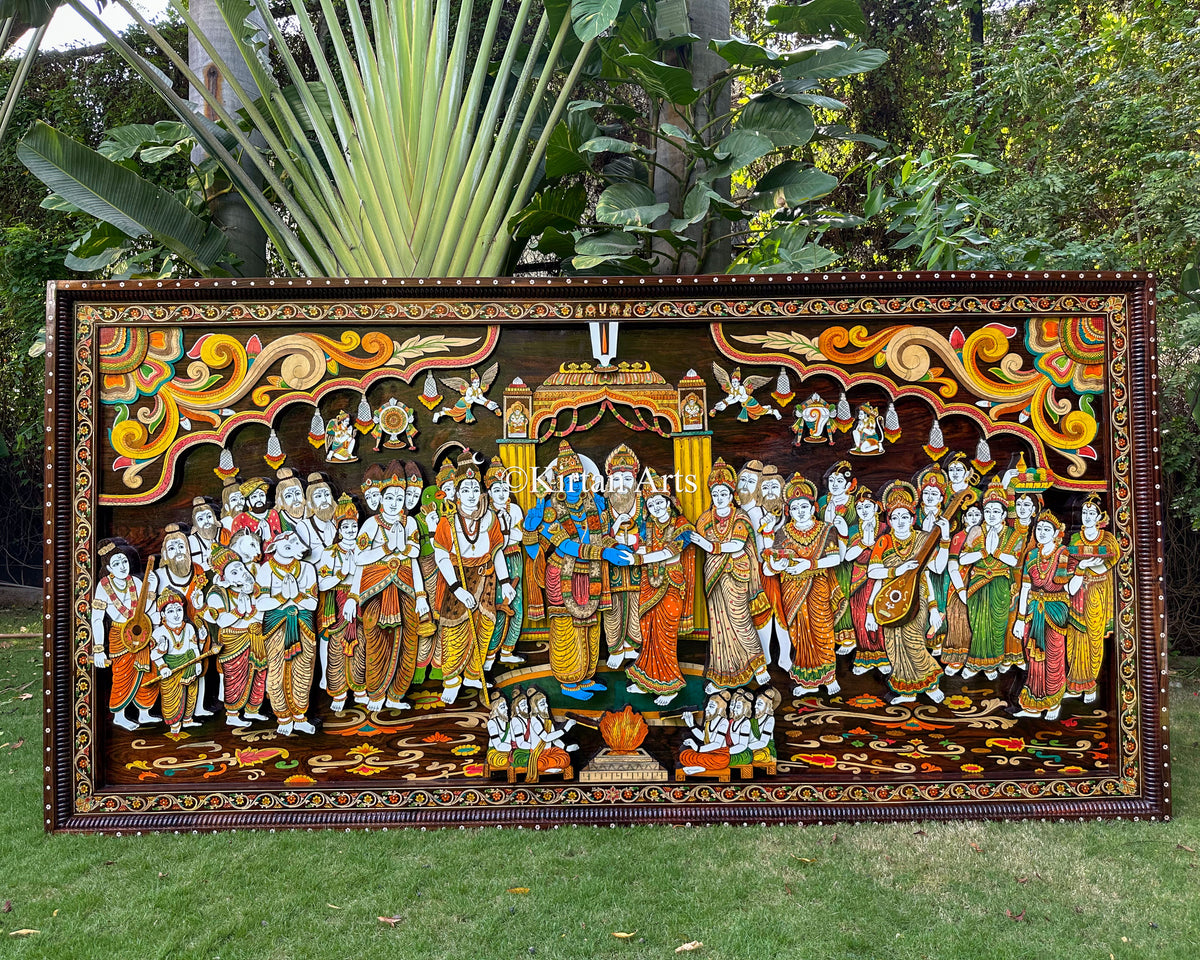Majestic Rosewood Srinivasa Kalyanam Panel 10x5 ft