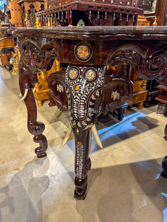 Rosewood Console Inlay 4 legs