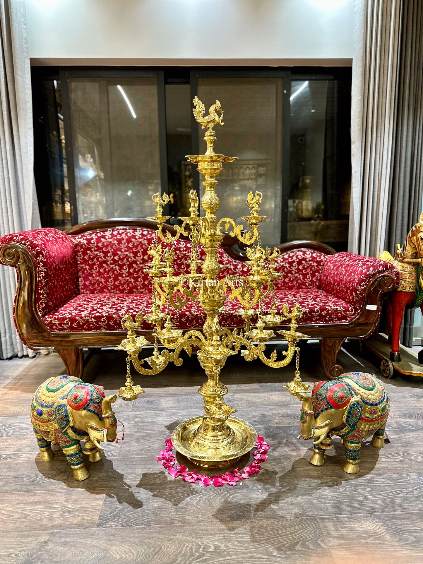 Bronze Annapakshi Lamp | 54"