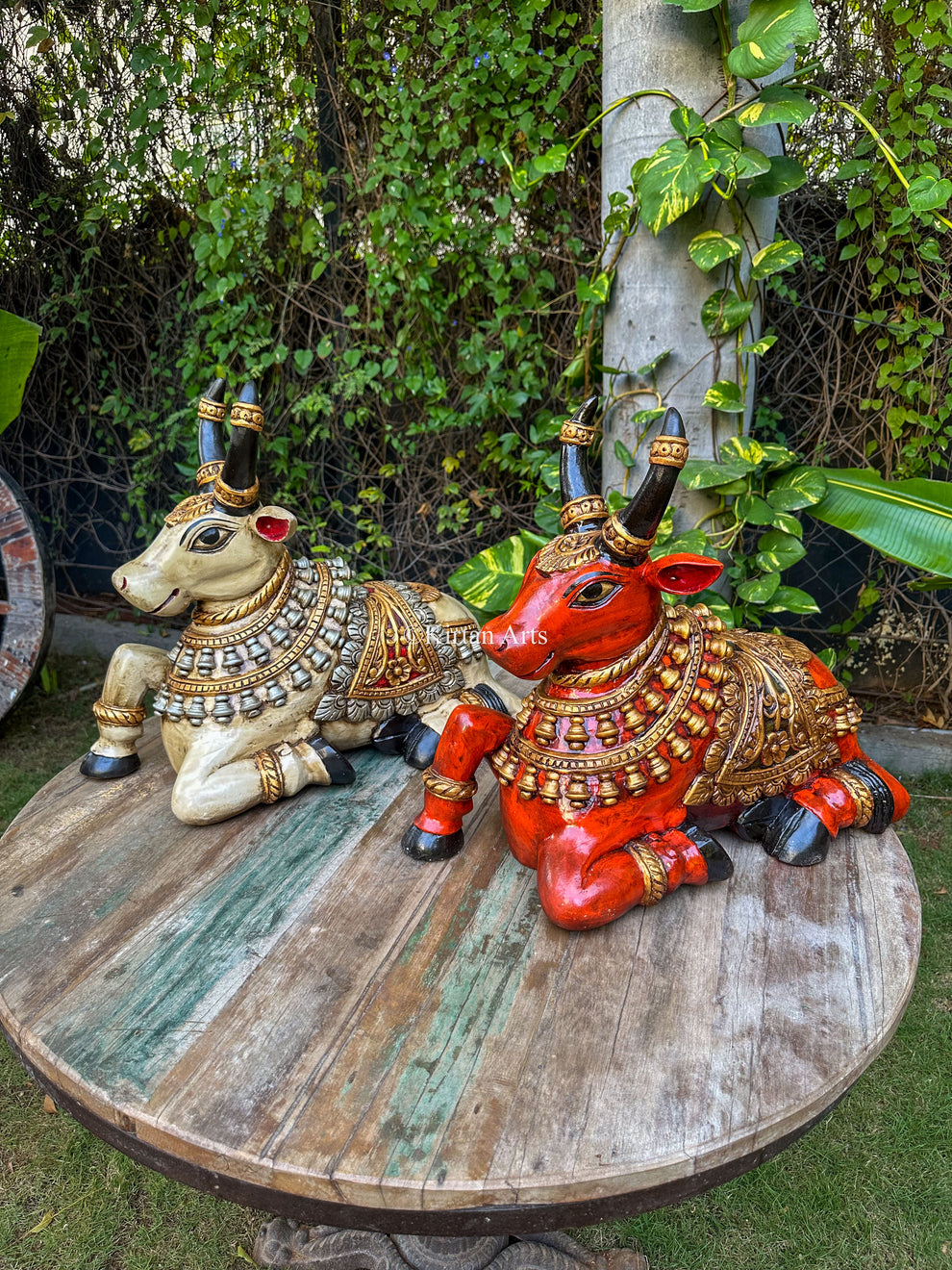 Wooden Nandi | Hand carved | 22
