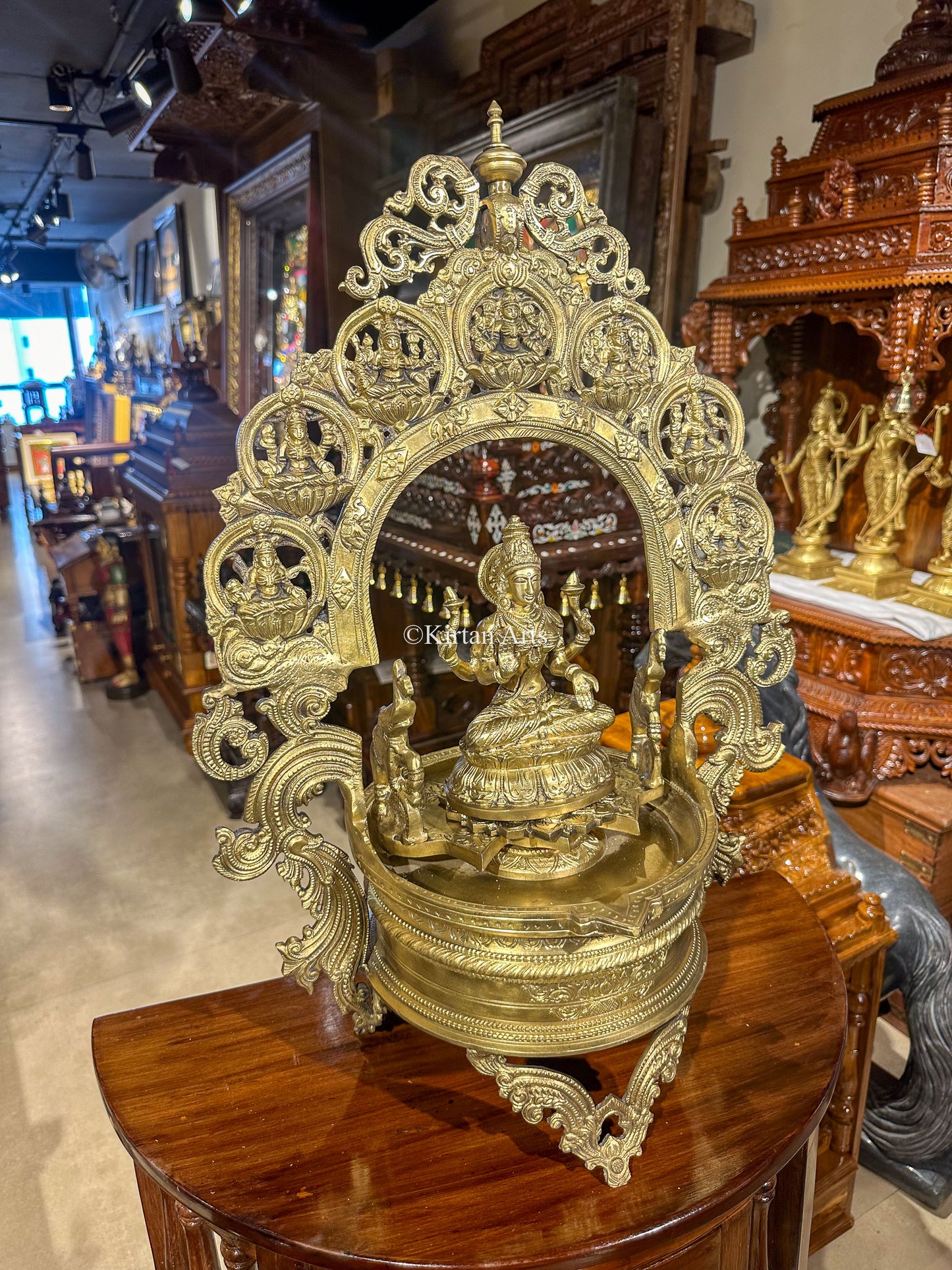 Bronze Ashtalakshmi Lamp/Deepam | 25 Inch