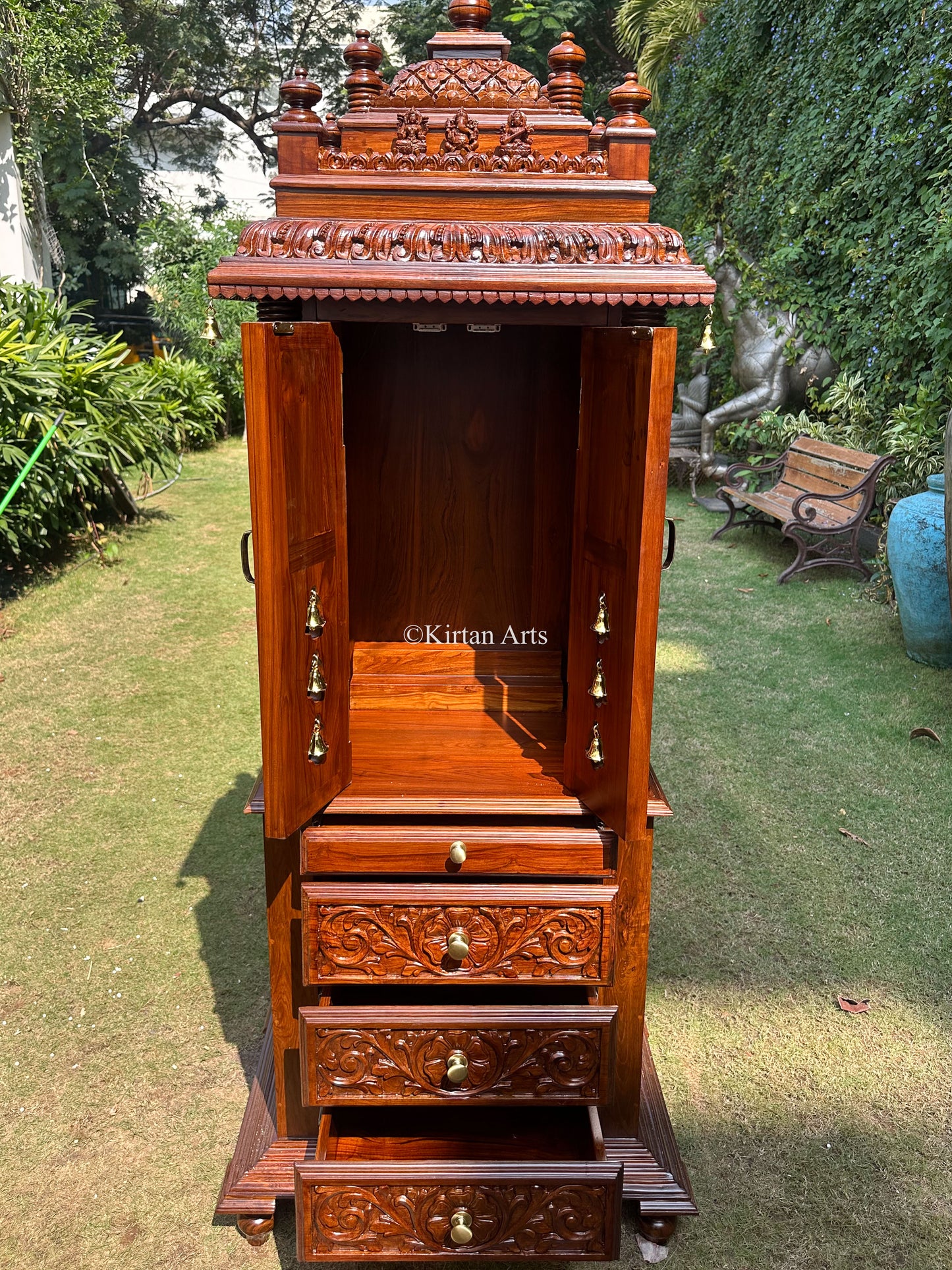 Teakwood Cupboard Mandir | Storage | 6x2 ft